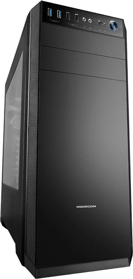 Kasa Modecom Oberon Pro Midi-Tower, črn
