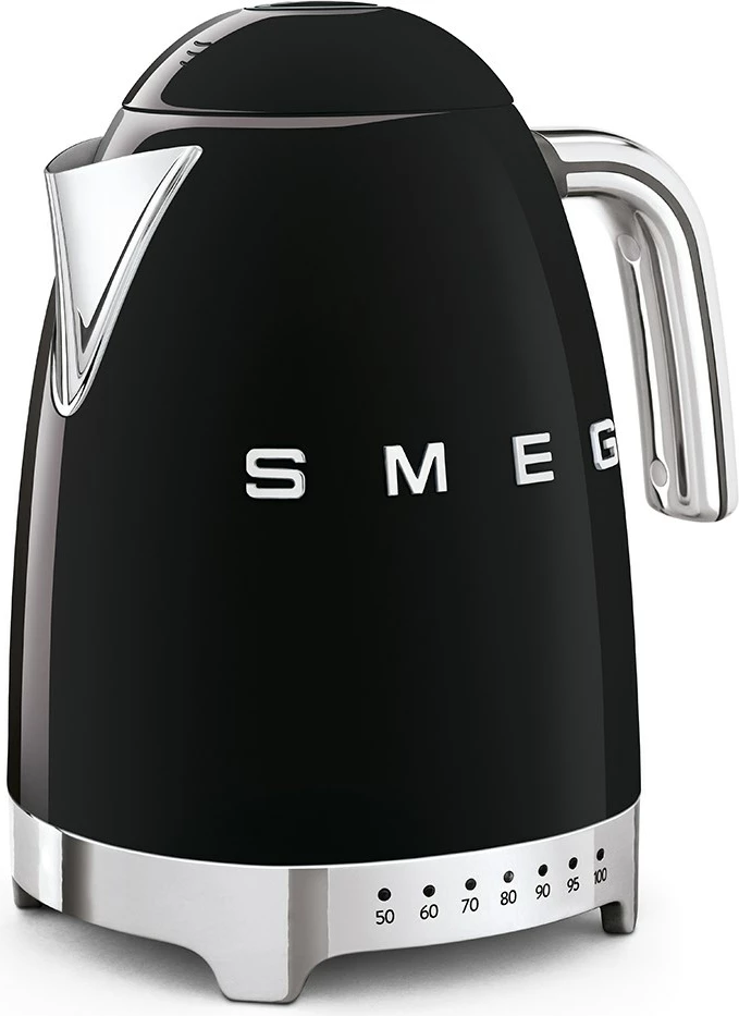 Električni čajnik 1,7 L, 7 stopenj temperature, črn SMEG KLF04BLEU