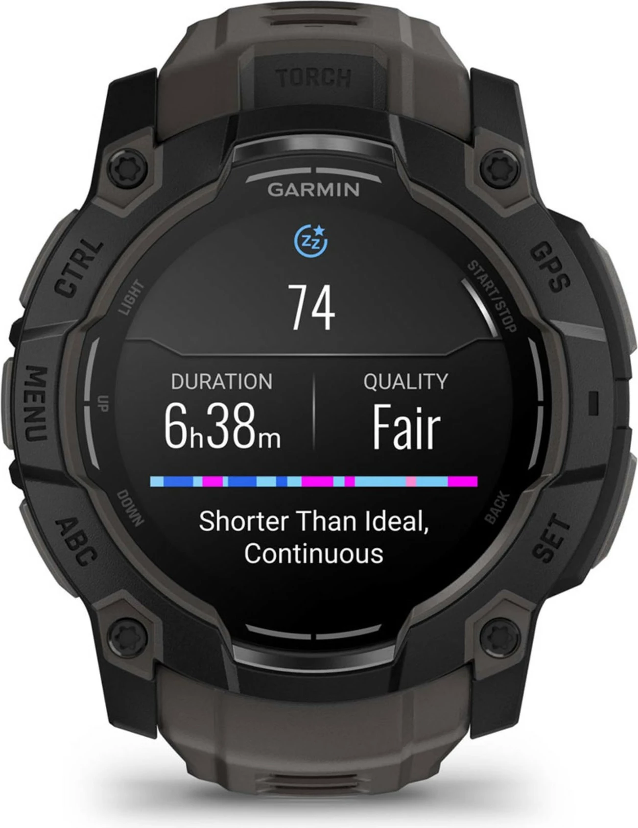 Pametna ura z AMOLED zaslonom Garmin Instinct 3, 4 GB, GPS, črna