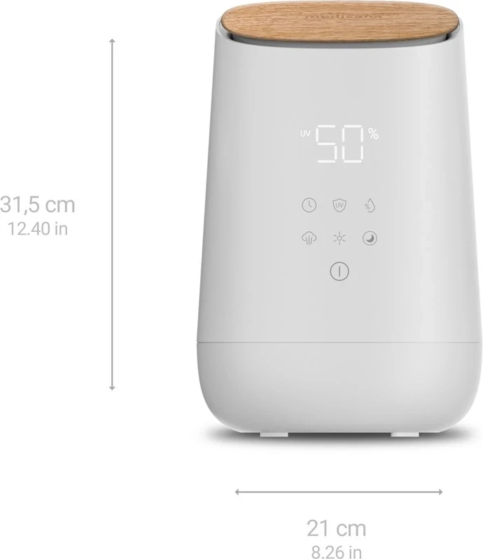 Ultrazvočni vlažilec zraka Medisana AH 680, bel