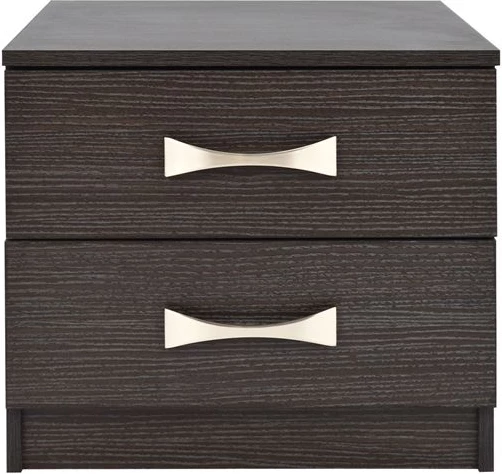 Nočna omarica z 2 predaloma in ročaji FH2235.01 Zebrano 48x40x42