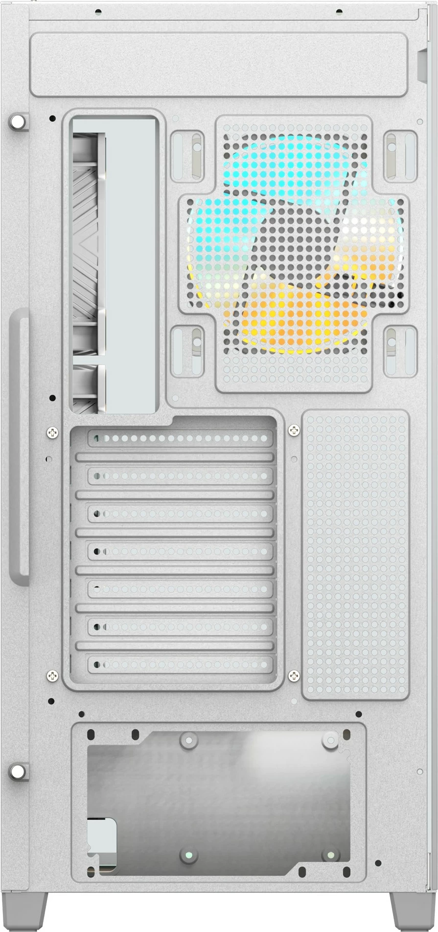 Midi Tower kaša s panoramskim steklom Gigabyte C500 Panoramic Stealth, PC, ATX, Mini-ATX, Mini-ITX, bela