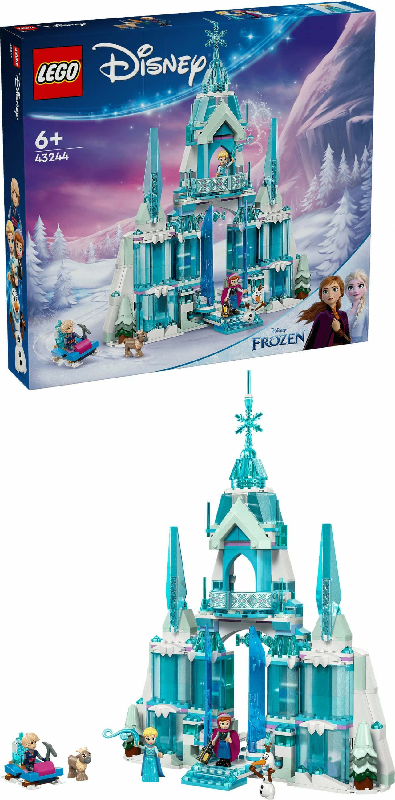 Gradbeni komplet, Elsin zimski grad (Frozen) Disney Princess 43244, večbarven