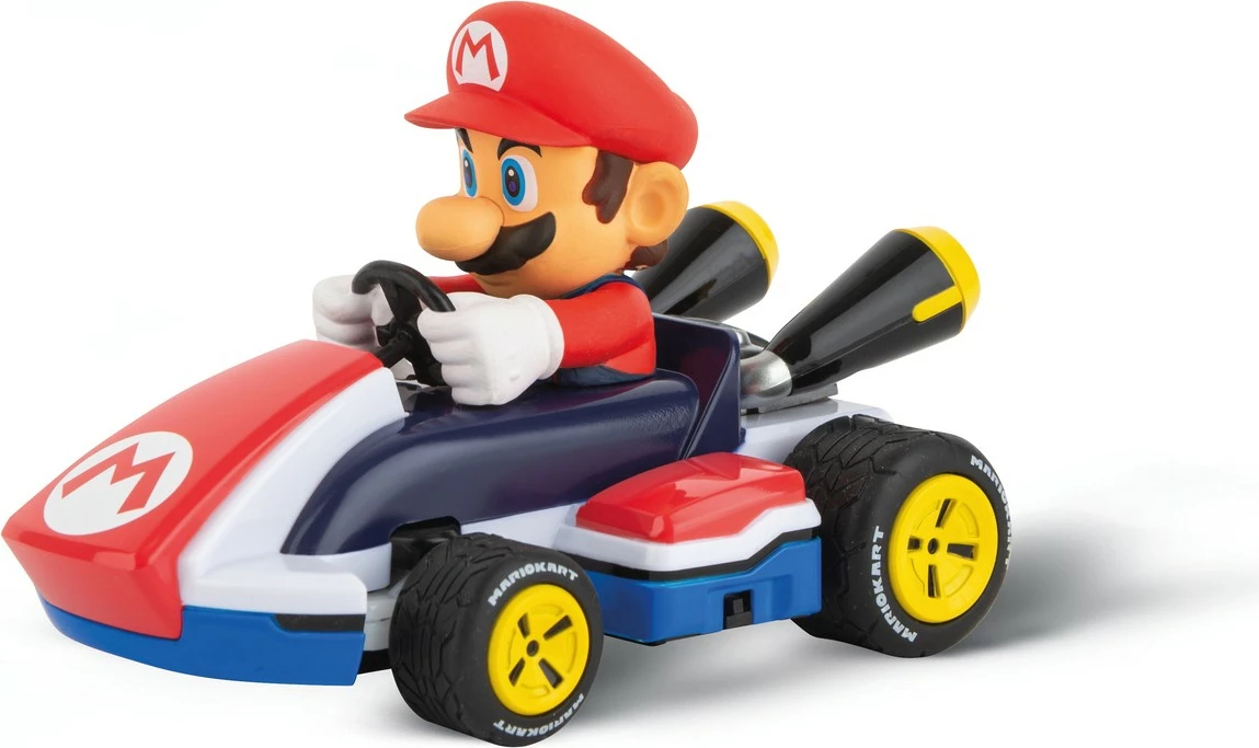 Daljinsko vodljiv gokart z motivom Mario Kart 1:32, Carrera RC, večbarven