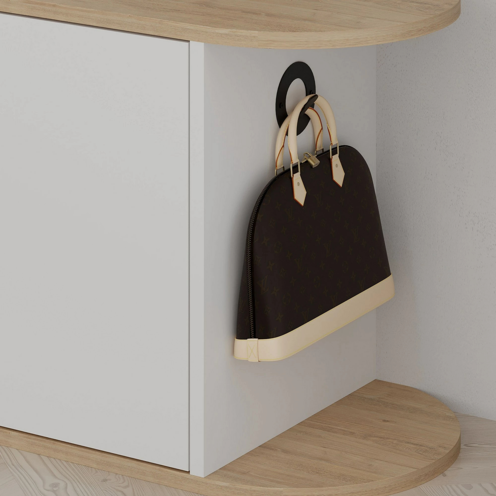 Omara za čevlje in stolček za obutev Skye Decor Nova, hrast in bela