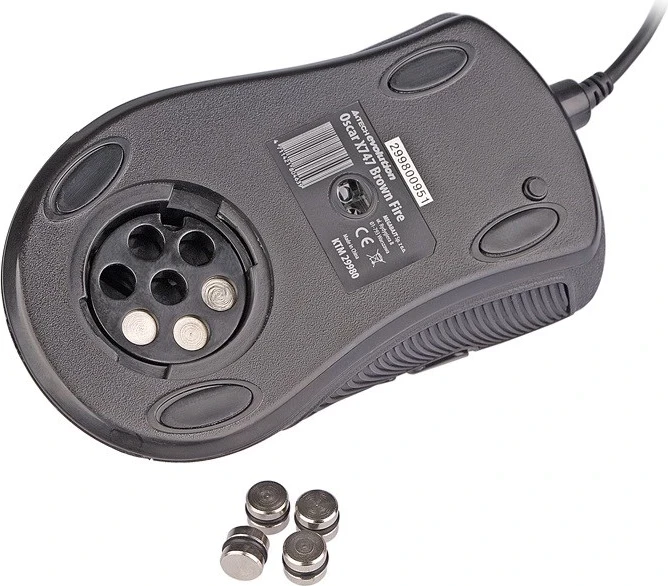 Ergonomičen laserski igralni miška Anti-Vibrate A4Tech XL-747H, 3600 DPI, USB Type-A