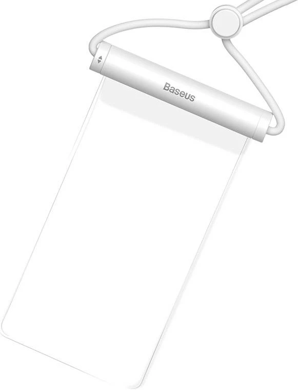 Vodoodporen ovitek za telefon Baseus AquaGlide, s cilindrično zaporo, bel