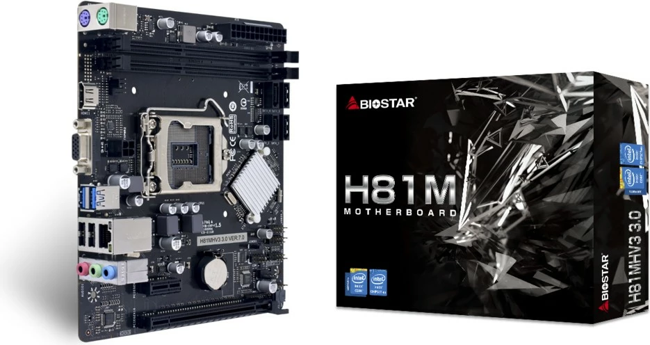 Plošča matična Biostar H81MHV3 3.0, Intel, LGA 1150, micro ATX