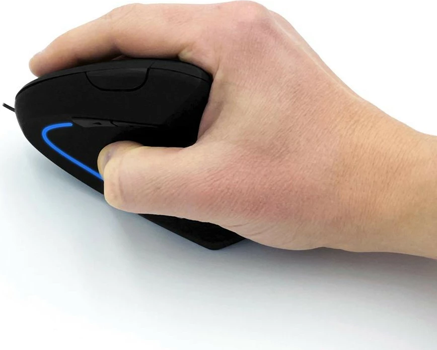 Vertikalni miš z večbarvno osvetlitvijo Media-Tech Vertic MT1122, z žico, črn