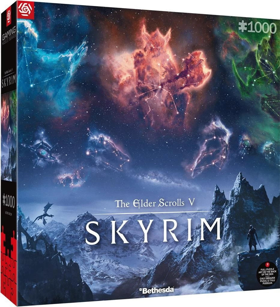 Sestavljanka The Elder Scrolls V: Skyrim, 1000 kosov, Good Loot Gaming