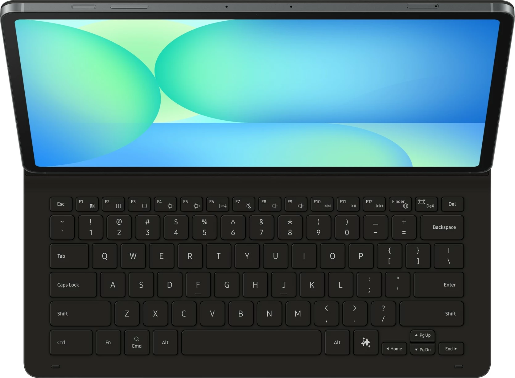 Tastatura QWERTZ za Galaxy Tab S10 FE+ Samsung EF-DX620, črna