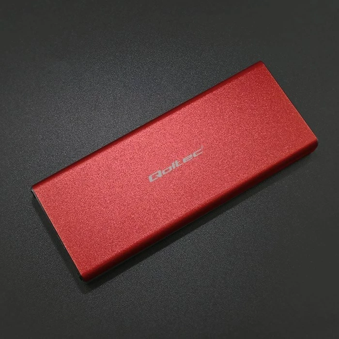 Konzola za SSD Qoltec 51831, M.2, USB 3.0, 2TB, rdeča