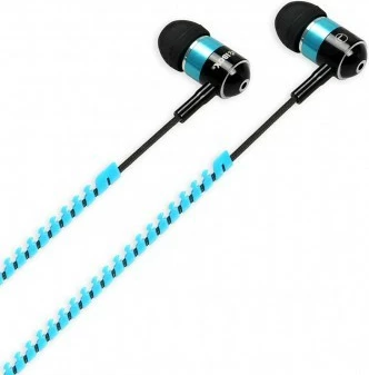 Slušalke in-ear z mikrofonom iBOX Z4 Zip, črno/modre