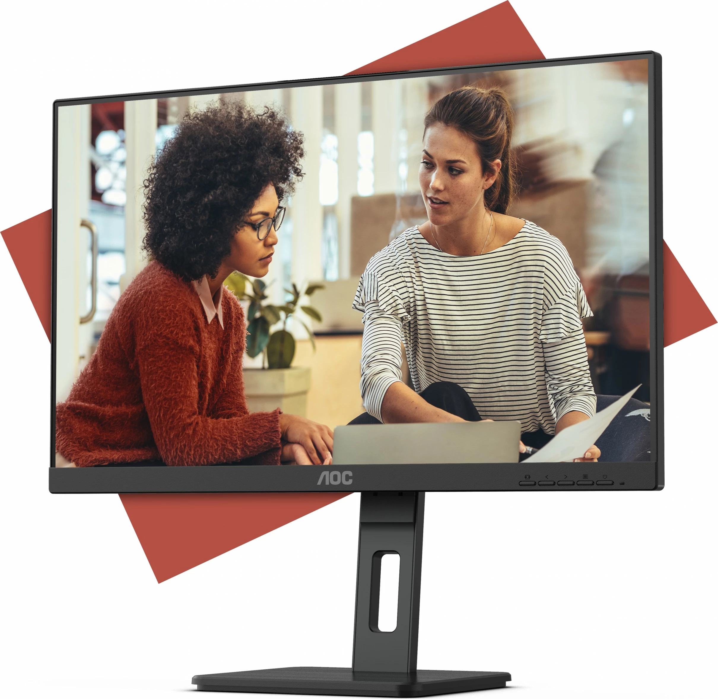 27" IPS monitor, AOC 27E3QAF, Full HD, LED, črn