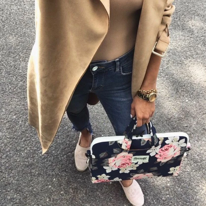 Torba za prenosnik Canvaslife Briefcase 15-16", modro/rožnata