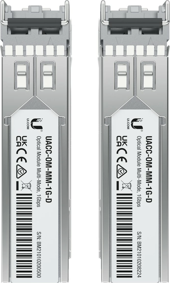 Optični optični modul (SFP) Ubiquiti UACC-OM-MM-1G-D-2, 1250 Mbit/s, LC, nerjaveče jeklo