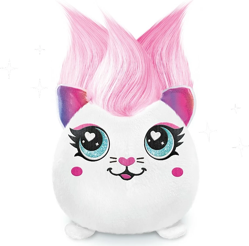 Kreativni komplet plišastih lutk z barvanjem las Epee Project Plusz Fryzurki s električnim razpršilcem, večbarven