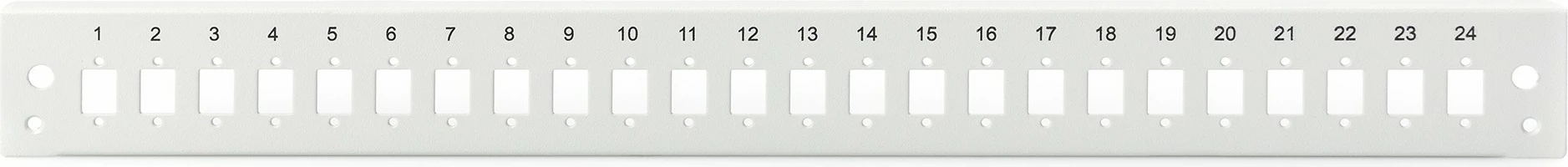 Sprednja plošča LWL spojna škatla 1U 24xLC DX, Digitus, siva