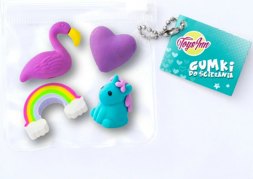 Komplet radirk, 24 kompletov, različnih oblik, večbarven, Stnux STN-06