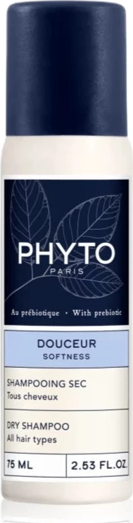 Suhi šampon Phyto Softness z prebiotiki, 75 ml — za ženske