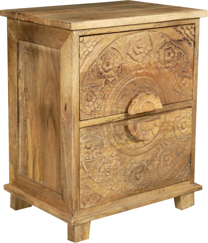 Komoda Bali iz mangovega lesa, naravna, 40x32x51 cm