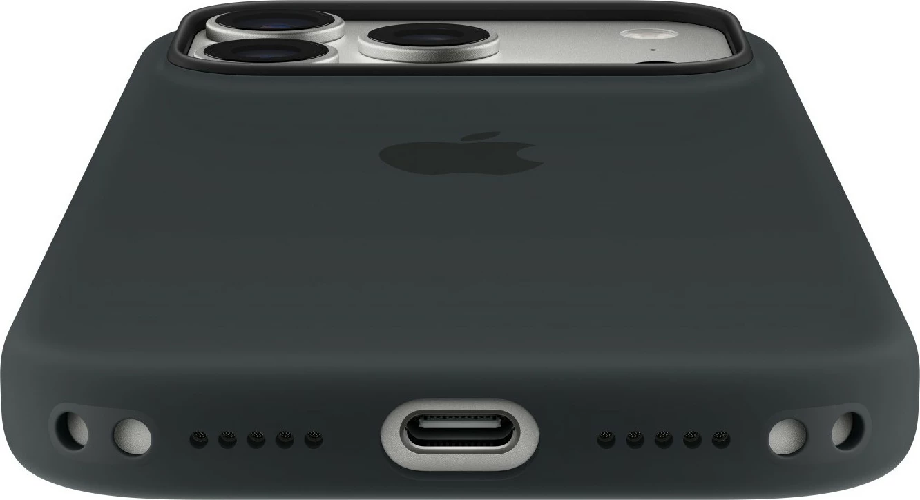 Silikonski ovitek za telefon Apple iPhone 17 Pro MagSafe, črn
