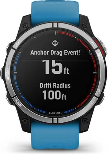 Pametna ura Garmin quatix 7, 47 mm, Bluetooth, GPS, modra