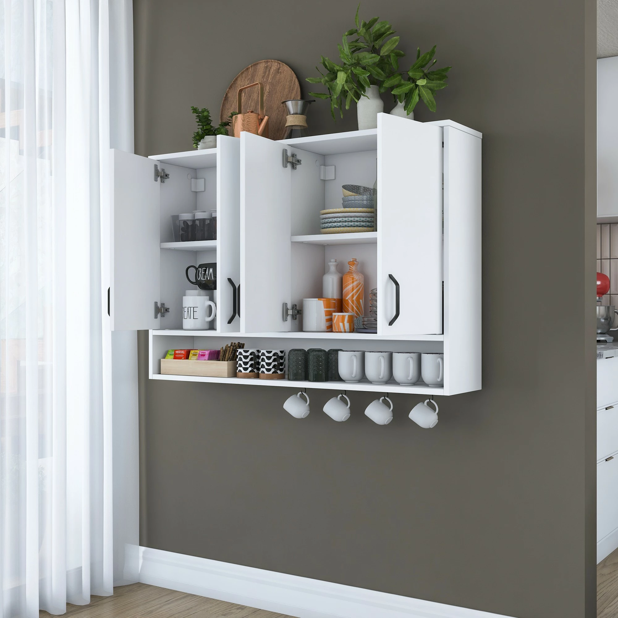 Stenska omarica Skye Decor JE199 - 3812, bela