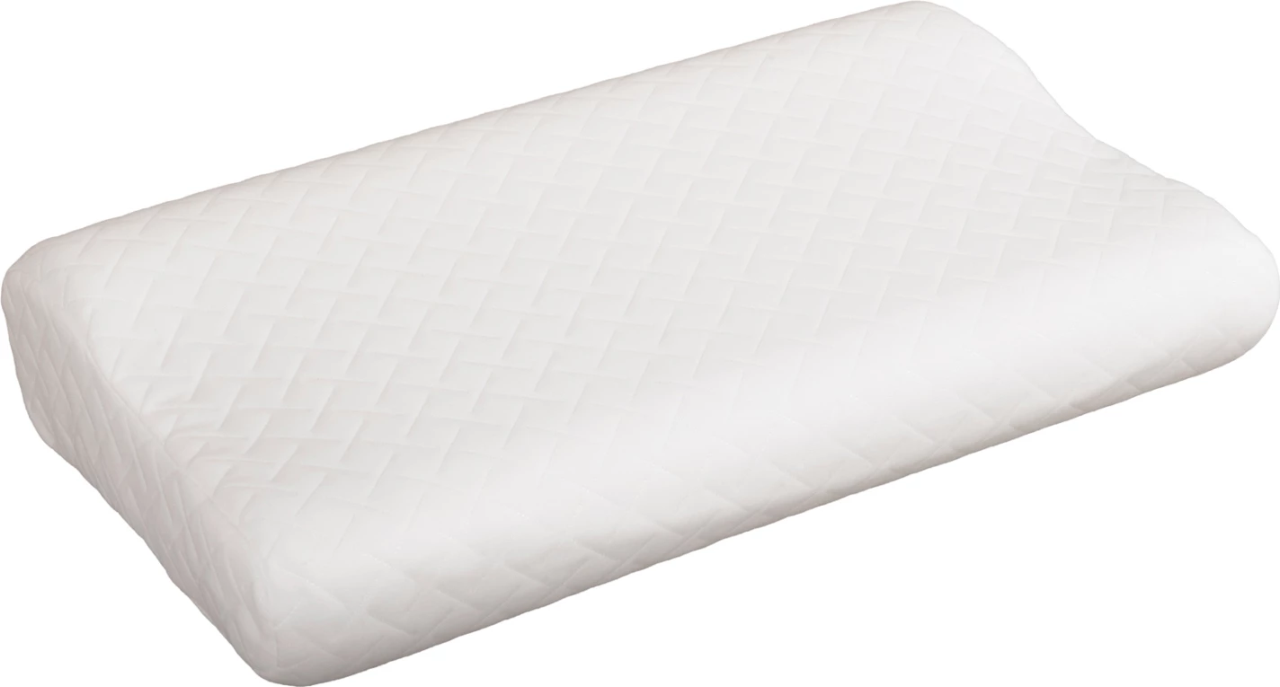 Vzglavnik BEZEL FH673 iz spominske pene - bela tkanina 55x32Hcm