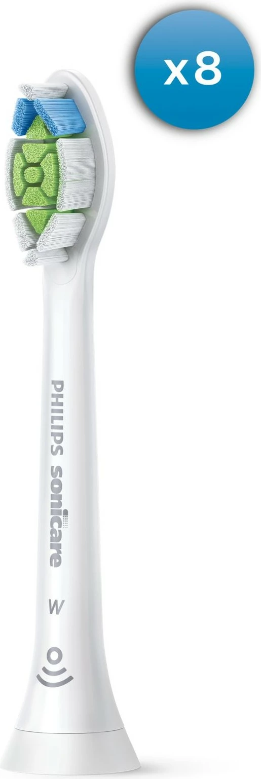 Glava zobne ščetke za beljenje Optimal White W2, Philips HX6068/12, 8 kosov, bela
