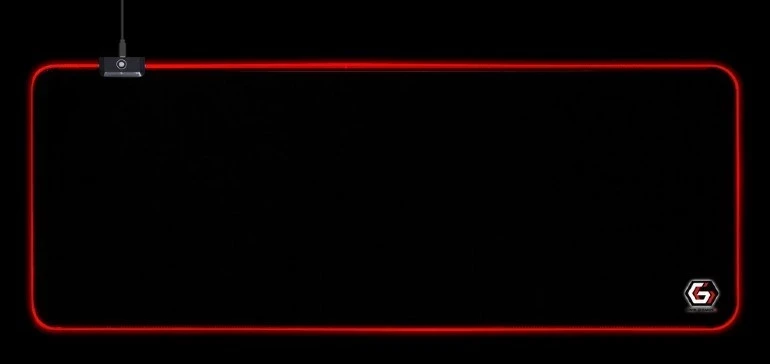 Mauspad Gembird MP-GAMELED-L, črn