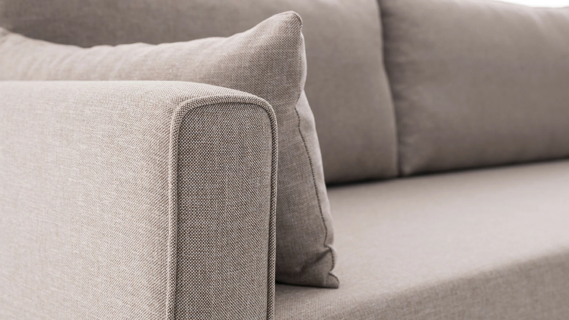 Kotni kavč Bella, desni, krem — Atelier del Sofa