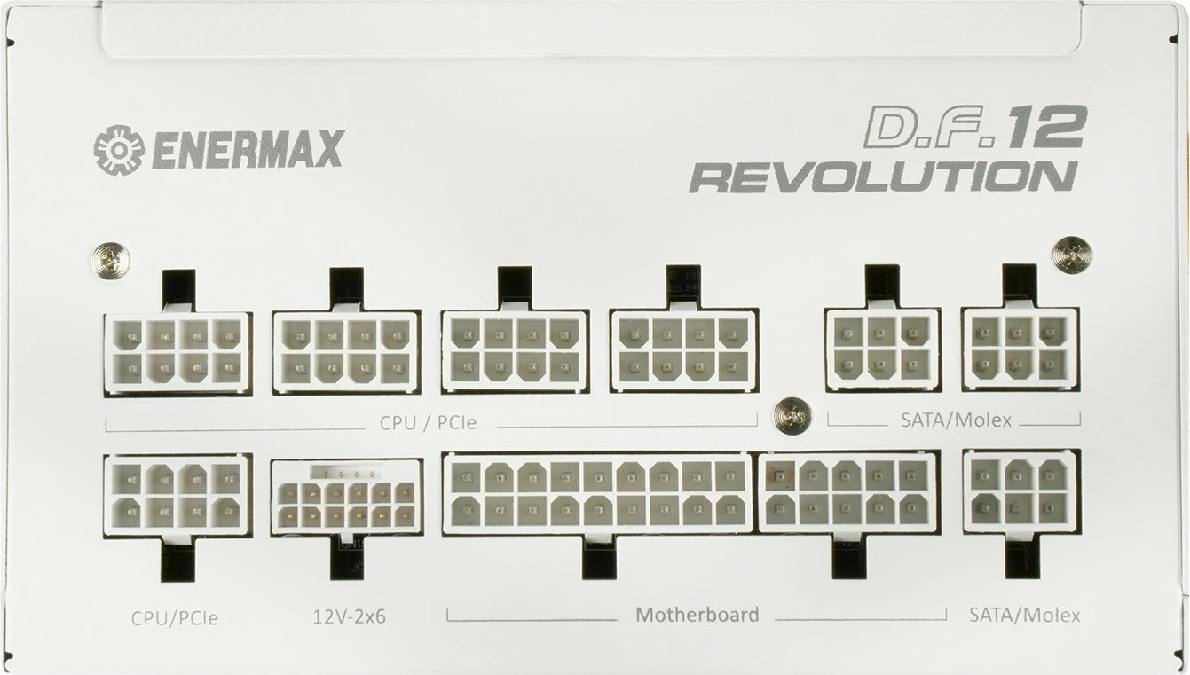 Napajalnik 850 W, 80 PLUS Gold, ATX 3.1, bel — Enermax Revolution D.F.12 ETV850G-W