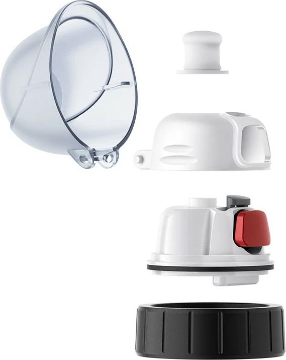Steklenica za vodo 0,5 L, Tritan, AutoClose, motiv gasilca, prozorna s črnim pokrovom Emsa Drink2Go
