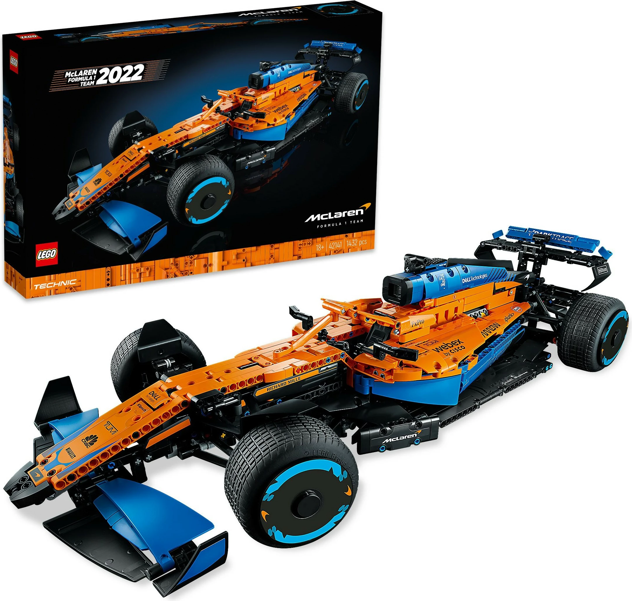 Detajni gradbeni komplet McLaren Formula 1 LEGO Technic, 1434 kosov, večbarven