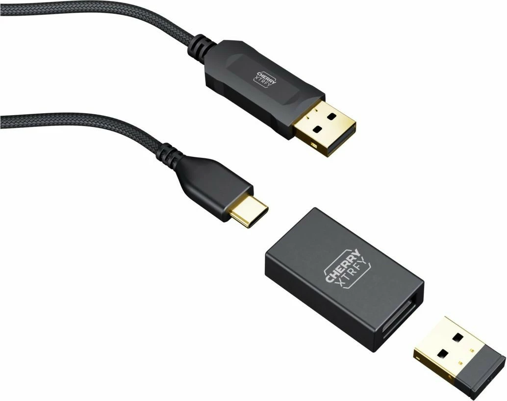 Gaming miš XTRFY CHERRY M68 Wireless, 26000 DPI, črna, turkizna