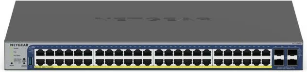 Stikalo Netgear GS752TXP, 48 priključkov GE PoE+, 4 SFP+, rackmount, upravljanje v oblaku