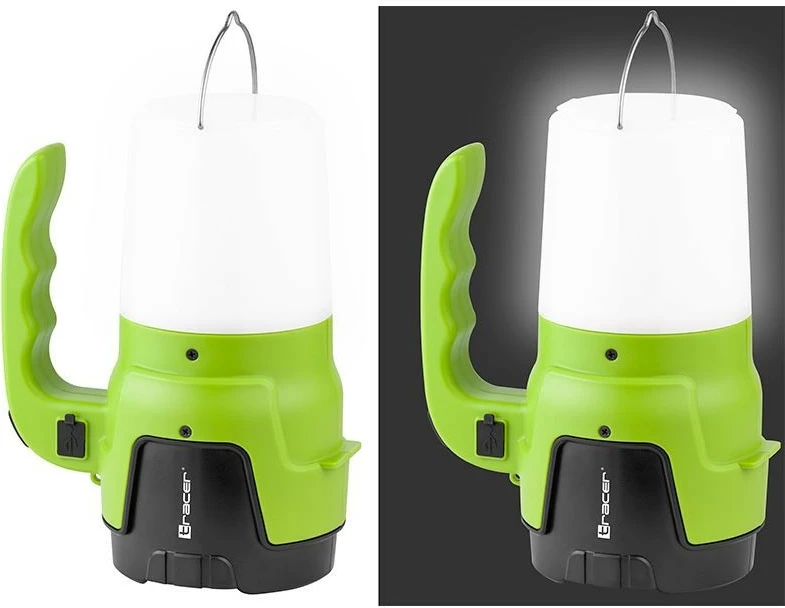 Baterijska svetilka Tracer TRAOSW46895, 1200mAh, 8 LED, črno/zelena