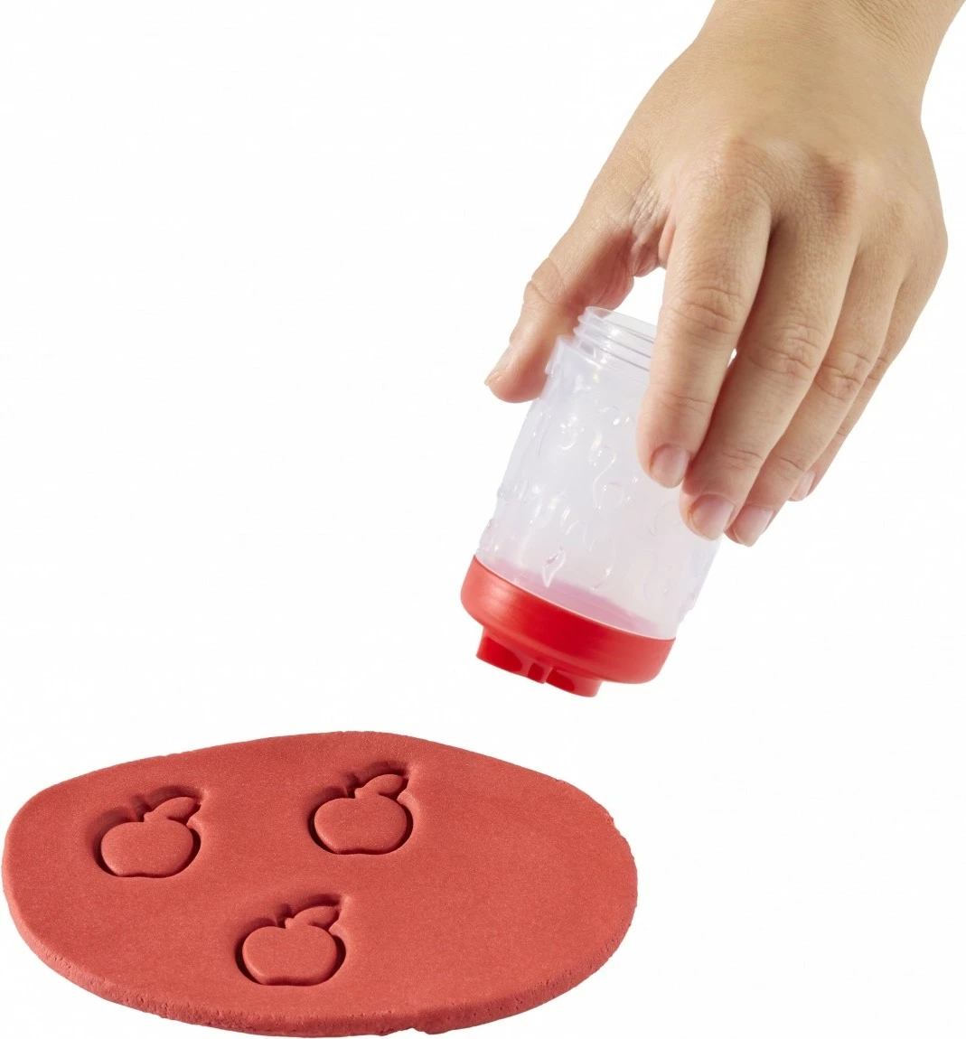 Set modelirne gline in kinetičnega peska Wonder Factory Never Dry, rdeča in rumena