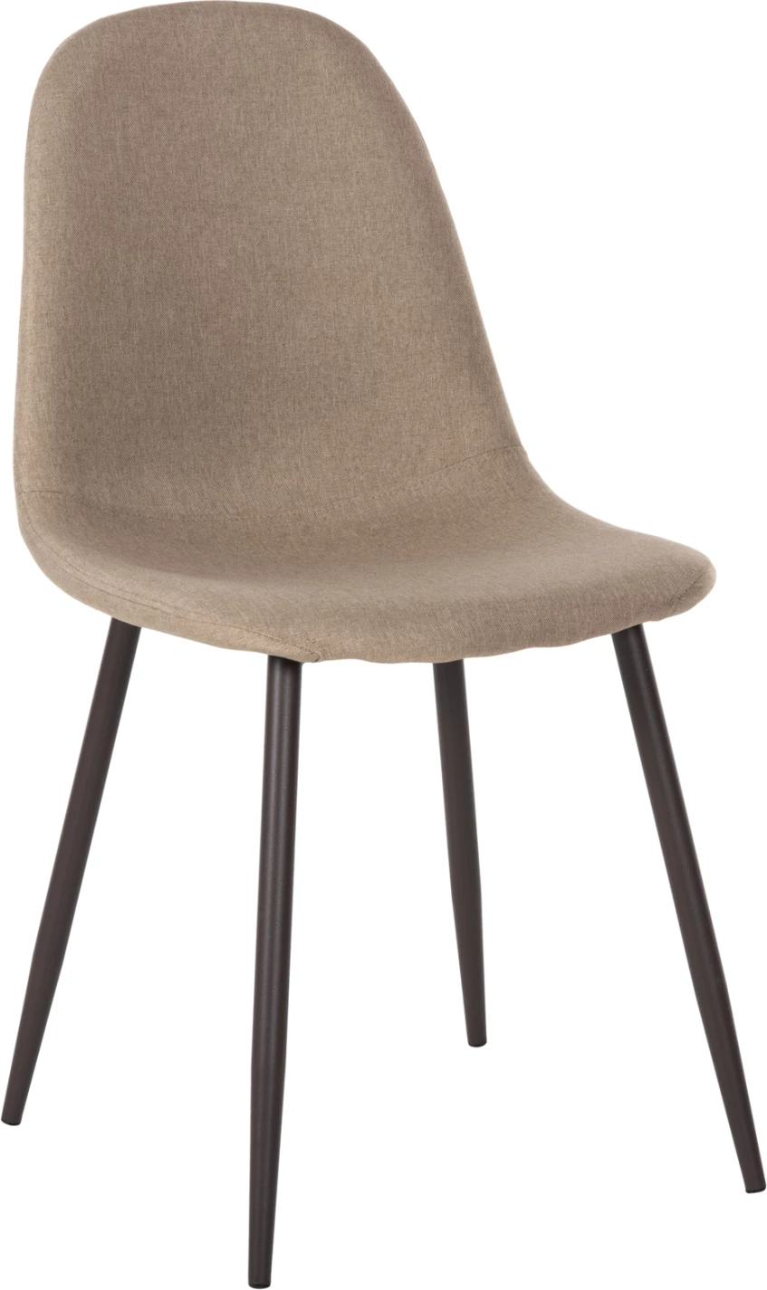 Stol FH00100.07 bež tkanina in kovinske noge 45x52x85 cm, set 4 kosov