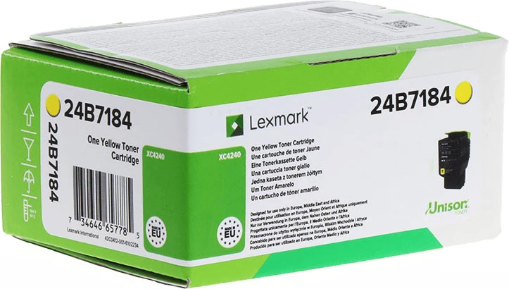 Standardna toner kartuša, 6000 strani, rumena — Lexmark 24B7184