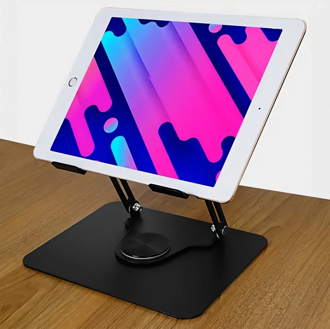 Nastavljivo vrtljivo ergonomsko stojalo za prenosnik, Media Tech MT2662, 10–17" črno