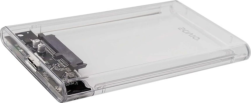 Zunanja škatla za HDD/SSD 2,5", Savio AK-66, USB 3.0, prozorna