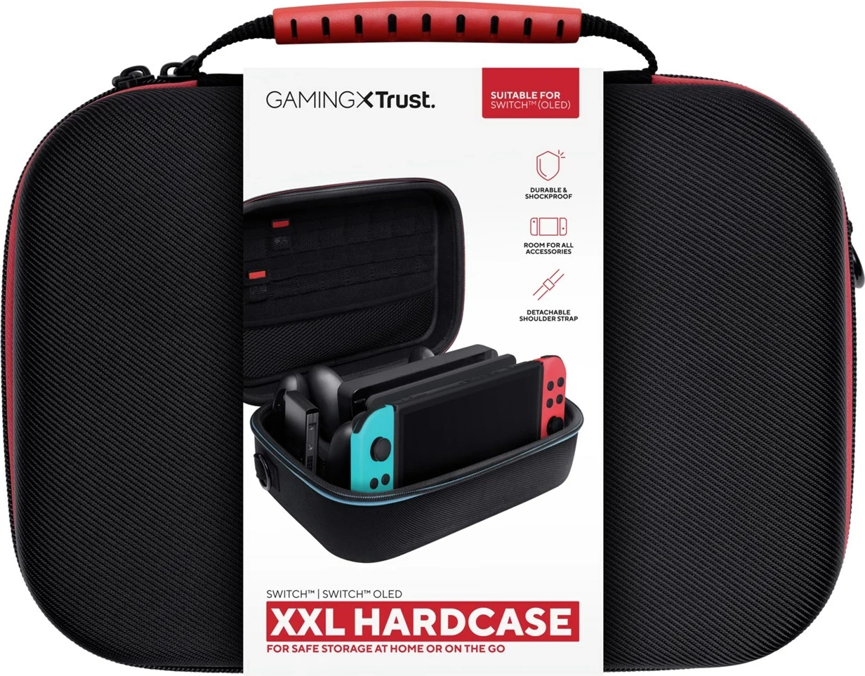 Zaščitna torbica za Nintendo Trust GXT 1247, črna, modra, rdeča