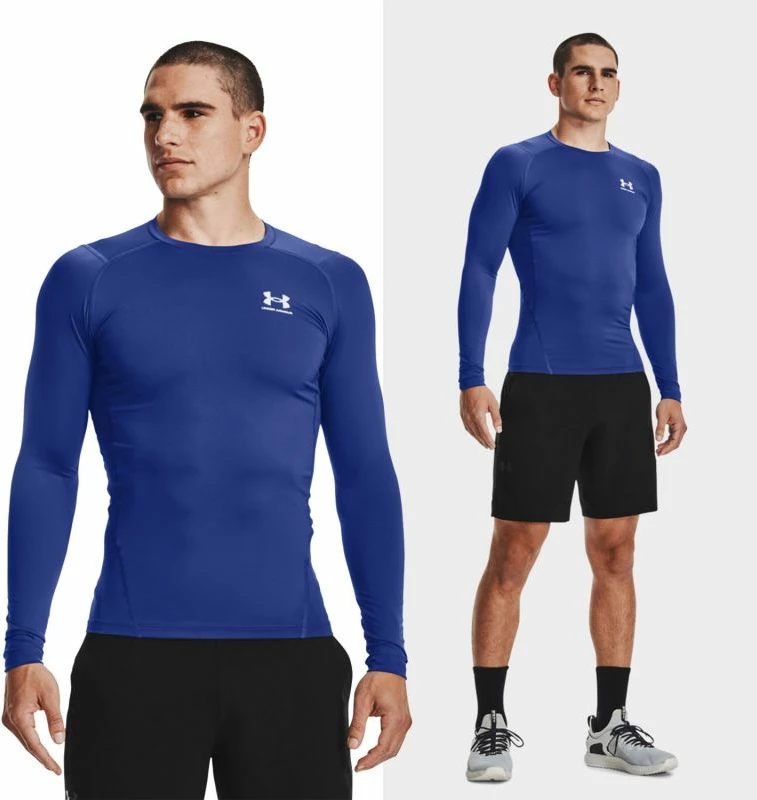 Športna majica z dolgimi rokavi Under Armour, modra