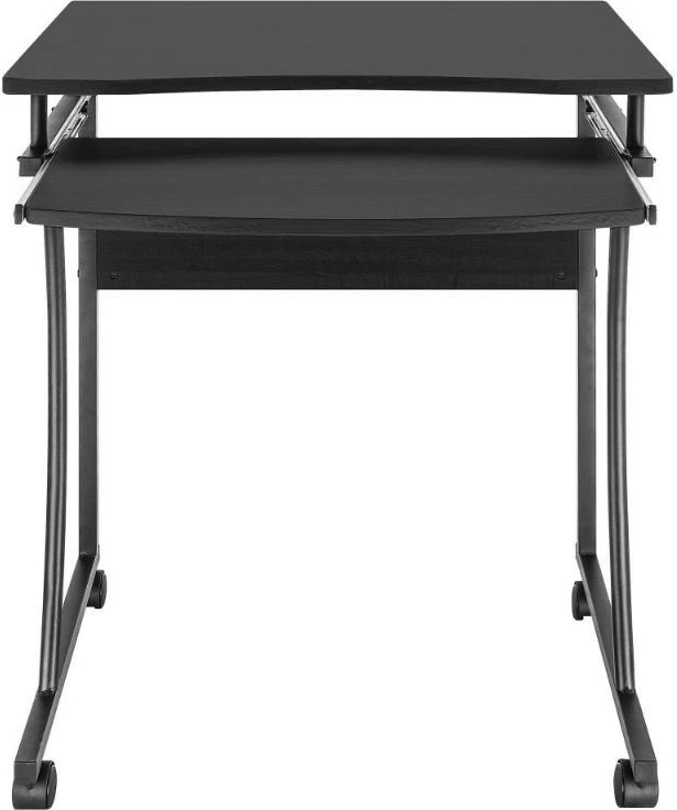 Računalniška miza 60x48 cm s izvlečnim predalom za tipkovnico Techly ICA-TB 131B, črna