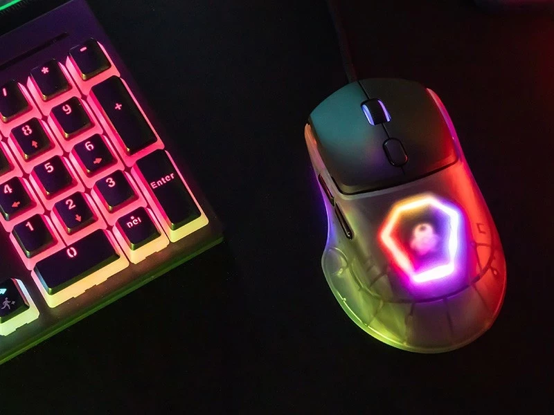 Igralniški optični miš Tracer GameZone NEON USB, RGB, 12400 dpi, črn