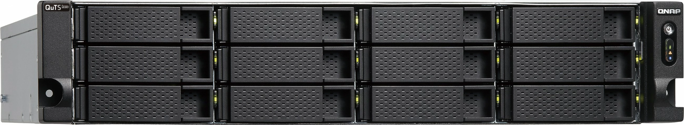 NAS za podjetja QNAP TS-h1886XU-RP-R2-D1622-32G-RED, Intel Xeon D-1622, 32GB ECC RAM, 12+6 ležišč, 2U rack