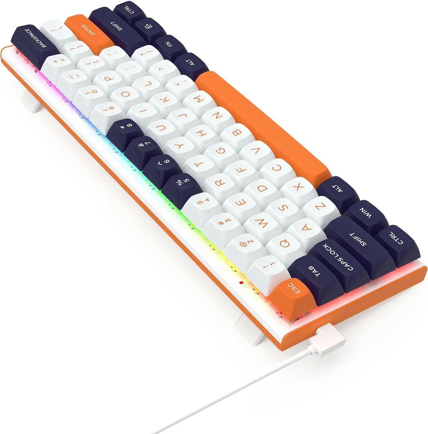 Me 61 tipk, RGB, bela-modro Redragon K683 tipkovnica