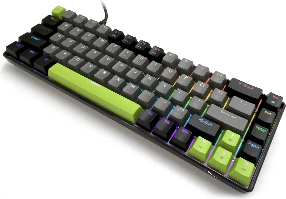 Mehanska gaming tipkovnica 60% z USB-C in RGB Media-Tech Red Core MX60 MT1260, črna/siva/zelena